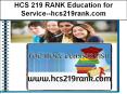 HCS 219 RANK Education for Service--hcs219rank.com PowerPoint PPT Presentation