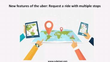 Taxi App Features - Request a ride with multiple stops