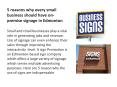 5 reasons why every small business should have on premise signage in edmonton PowerPoint PPT Presentation