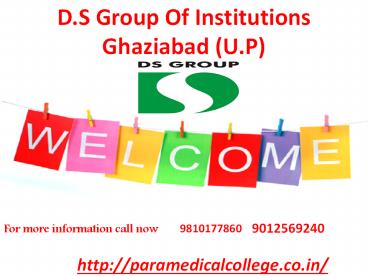 Best paramedical college nursing in ghaziabad call us  9810177860.