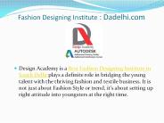 Best Fashion Designing Institute in Delhi