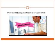 Document Management System by CustomSoft