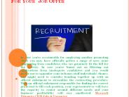 Select the Right Person for the Job