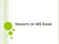 Insights of IAS Exam PowerPoint PPT Presentation