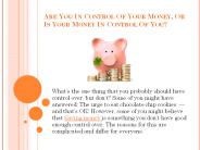 Best advice for saving money (1)