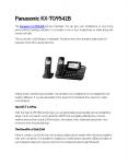 Panasonic KX-TG9542B - GoHeadsets PowerPoint PPT Presentation