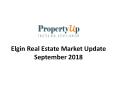 Elgin Real Estate Market Update September 2018