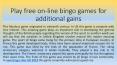 Play free on-line bingo games for additional gains PowerPoint PPT Presentation