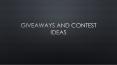 Giveaways and Contests PowerPoint PPT Presentation