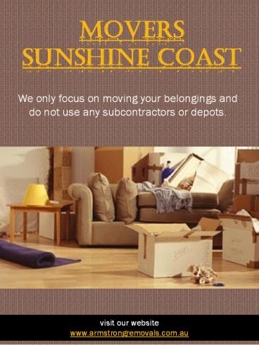 Movers Sunshine Coast|https://armstrongremovals.com.au/