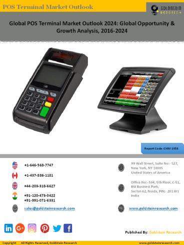 POS Terminal Market Report 2016-2024