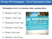 Private GP Nottingham - Travel Vaccination Clinic