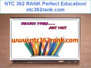 NTC 362 RANK Perfect Education/ ntc362rank.com