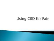 Using CBD for Pain