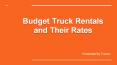 Budget Truck Rental Services in Dubai | Trukkin PowerPoint PPT Presentation