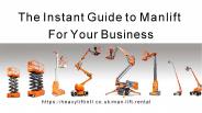 The Instant Guide to Manlift For Your Business