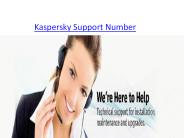 kaspersky Support Number