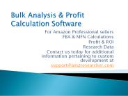 AMZ Researcher FBA Fee Calculator for Amazon