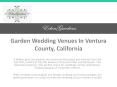 Garden-Wedding-Venue-Ventura-California PowerPoint PPT Presentation
