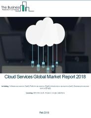 Cloud Services Global Market Report 2018