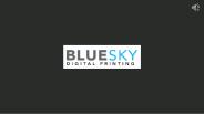 Bluesky Digital Printing an Outdoor Advertising & Printing Company