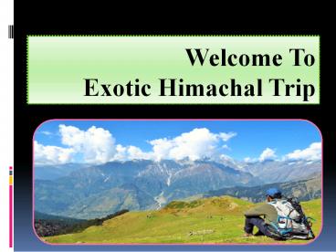 Best Himachal tour packages