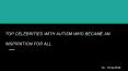 Top Celebrities With Autism PowerPoint PPT Presentation