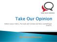 Online legal services , commercial advice by best Lawyers in India from Take Our Opinion PowerPoint PPT Presentation