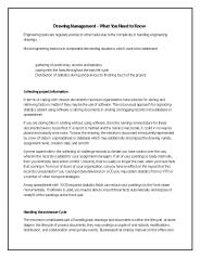 Drawing Management - What You Need to Know