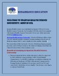 Welcome to Spartan Health Science University PowerPoint PPT Presentation