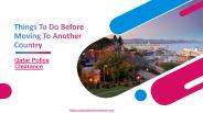 Things To Do Before Moving To Another Country
