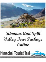 Kinnaur And Spiti Valley Tour Package Online