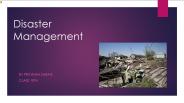 Disaster Management