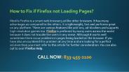 1-833-455-2100 How to Fix if Firefox not Loading Pages?