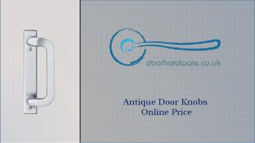 Antique Door Knobs Online Price