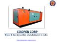 Diesel and Gas Generator Manufacturers in India PowerPoint PPT Presentation