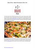 Bravo Pizza - Italian Restaurant in Midtown West NYC PowerPoint PPT Presentation