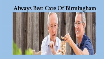 Assisted Living Birmingham Alabama