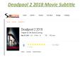 Deadpool 2 2018 Movie Subtitle PowerPoint PPT Presentation