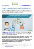 Amazing 4 Strategies To Increase Your Ecommerce Sales