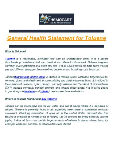 Buy Toluene with Best Price