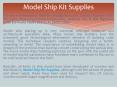 Model Ship Kit Supplies (1) PowerPoint PPT Presentation