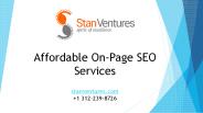On Page SEO Services