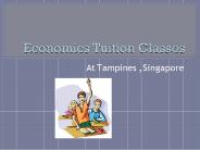 Economics Tutor Singapore