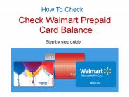 How To Check Walmart Prepaid Card Balance