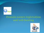 Domain name registration and web hosting