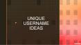 Unique Username PowerPoint PPT Presentation