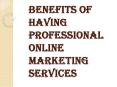 Role of Professional Online Marketing Services Companies PowerPoint PPT Presentation