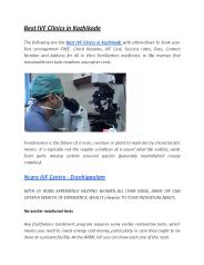 Best IVF Clinics in Kozhikode