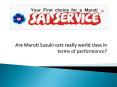 Are Maruti Suzuki cars really world class in terms of performance? PowerPoint PPT Presentation